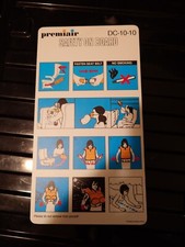 Premier DC-10-10 Merco Print Safety Card 
