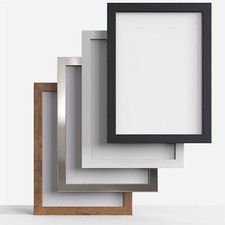 Black White Rustic Chrome Picture Photo Poster frame A1 A2 A3 A4 Square All Size