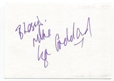 Lisa Goddard Signed Album Page Autographed Signature Inscribed "To Mike" 