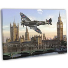 RAF WW2 Spitfire Over London
