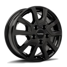 15” SUPERMETAL VAULT  BLACK  ALLOY WHEELS FIAT DUCATO VAN  MOTORHOME