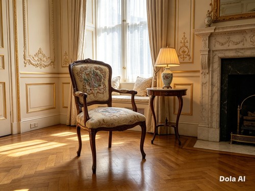 French style wooden - style, armchair