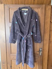 Brown Spotty Dressing Gown By Per Una Size 8/10
