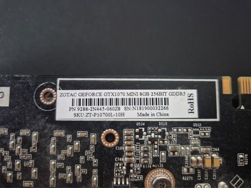 Zotac geforce gtx 1070 mini - zotac,
