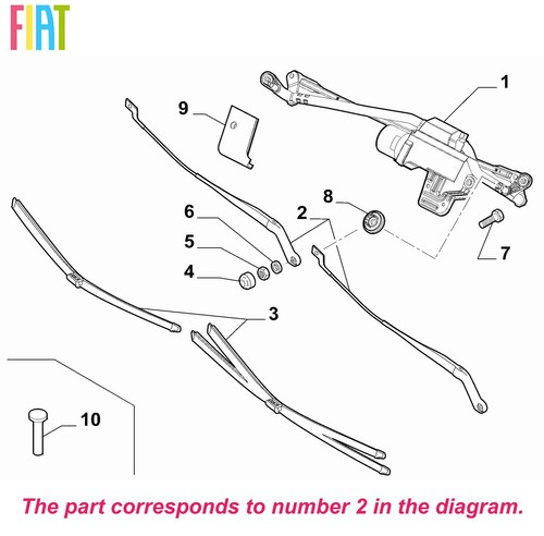 Genuine fiat windscreen - fiat, wiper
