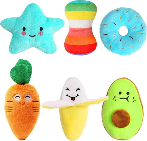 Pack luxury dog squeaky toys - 6,