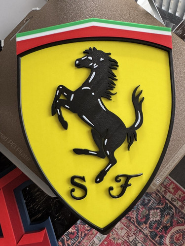 Ferrari logo wall art team - wall,