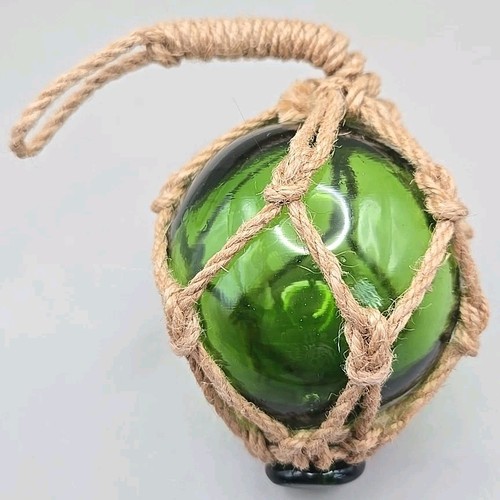 Hand blown glass fishing net - glass,
