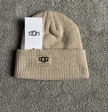 UGG Beige Unisex Beanie Hat