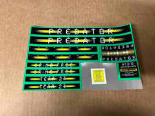 Schwinn Approved Predator BMX Team 24 Bicycle Bike Green Black Decal Set