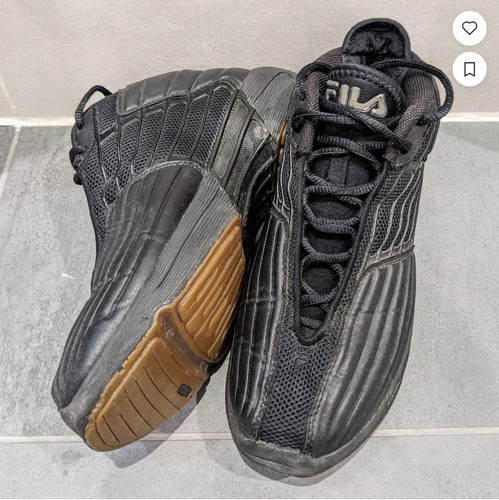Black fila retro basketball - black,