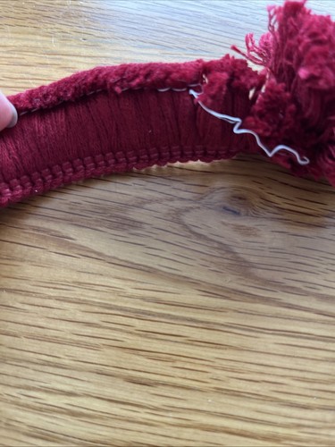 Burgundy colour brush - brush, fringe