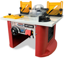 Router Table 1500W Variable Speed 1/2" 1/4" Collets Aluminium Fence Dust Port