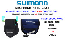 SHIMANO NEOPRENE REEL CASE SEA FISHING TACKLE FOR BAITCASTER OR FIXED SPOOL REEL