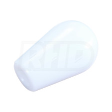 WHITE DELRIN GEAR SHIFT KNOB UNIVERSAL (M10X1.25) - RACE RALLY MOTORSPORT
