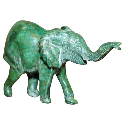 Stunning hand carved malachite - carved,