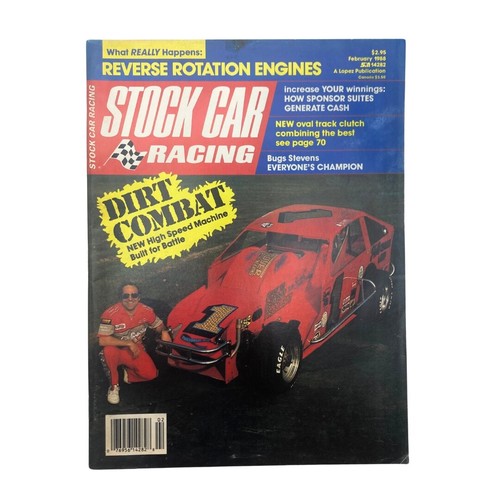 Vtg stock car racing magazine - stock,