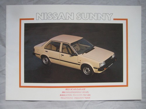 1982 nissan sunny brochure - 1982,