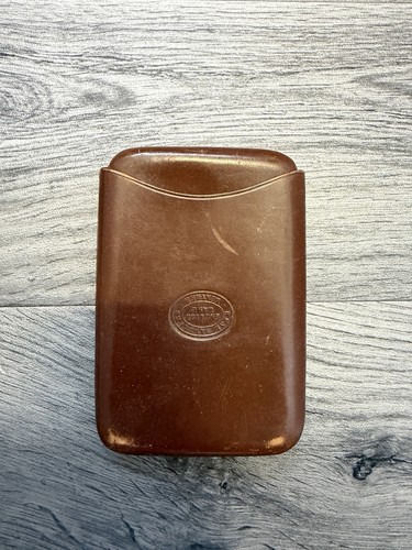 Real saddle leather cigar - cigar, case