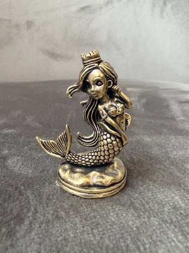 Solid brass mermaid princess - solid,