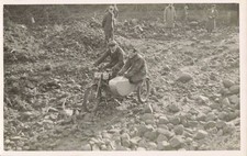 ON THE ROCKS, MANCETTER QUARRY, 1948 CUP TRIAL MOTORCYCLE & SIDECAR PHOTO (5834)