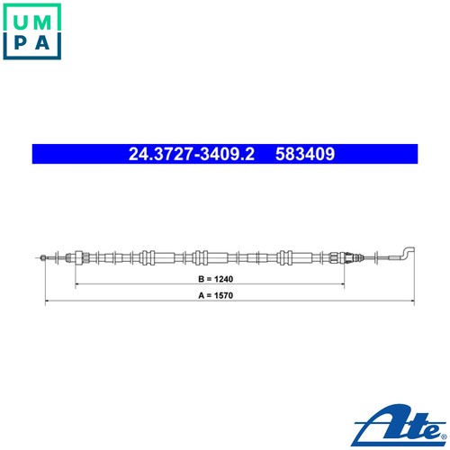 Cable pull parking brake - pull,