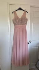 Blush Pink Embellished Maxi