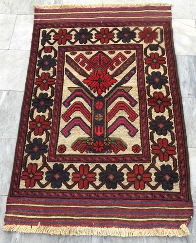 4x3 vintage afghan gul - vintage,