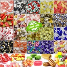 SUGAR FREE Mix Hard Boiled Sweets - PICK n MIX ASSORTED WRAPPED SWEETS 250g-6kg