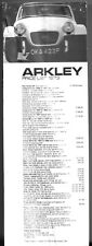 Arkley S & SS Components Price List 1973 UK Market Single Sheet Brochure FAIR