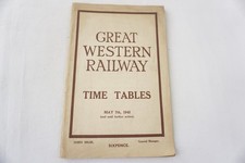 May 1945 Great Western Railway Public Passenger Timetable WWII GWR