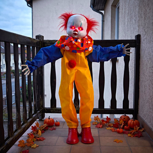 Creepy clown prop - clown,