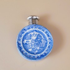 Antique Scent Perfume Bottle Silver Topped Hallmarked Sampson Morden Circa 1885