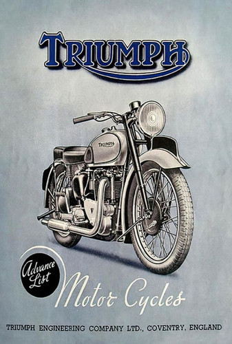 Metal sign reproduction of - metal,