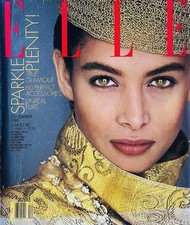 RARE Vintage FASHION Collectors ELLE USA December 1989 KARA YOUNG Vogue Models