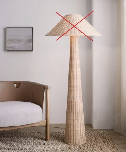 Rattan floor lamp john lewis - john,