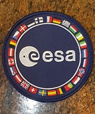 ESA European Space Agency Iron/Sew On Patch 10cm Diameter Astronaut FREE P&P