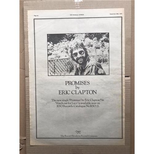 Eric clapton promises - promises, poster