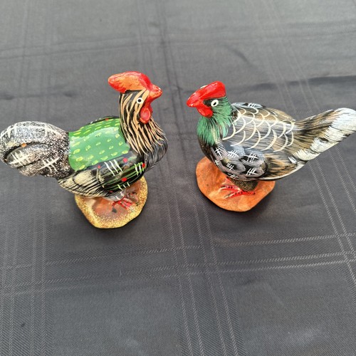 Pair vintage handpainted - of,
