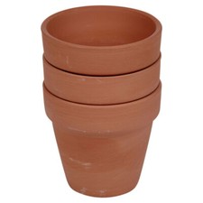 3x Small Classic Terracotta