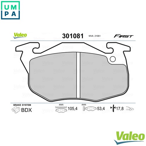 Brake pad set - set, disc