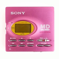 Sony MZ-R91 Recording MiniDisc Portable MD Player Personal Walkman Metallic Pink