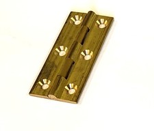 Small extruded narrow brass butt hinge cupboard cabinet ironmongery craft 51mm