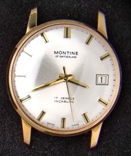 Montine of Switzerland Men's Hand-Wind Vintage Watch -- Spares/Repairs