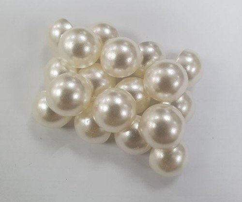 Round dome pearl shank - round,