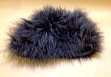 Vintage black ostrich - vintage, feather