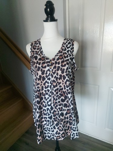 Leopard print tank top - print,
