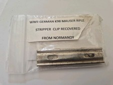 2 ORIGINAL WW2 GERMAN K98 RELIC CLIP. NORMANDY