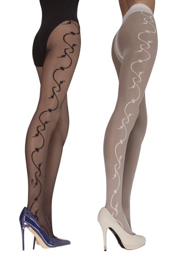 Patterned tights size 2xl - size,