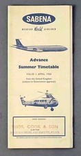 SABENA ADVANCE SUMMER 1962
